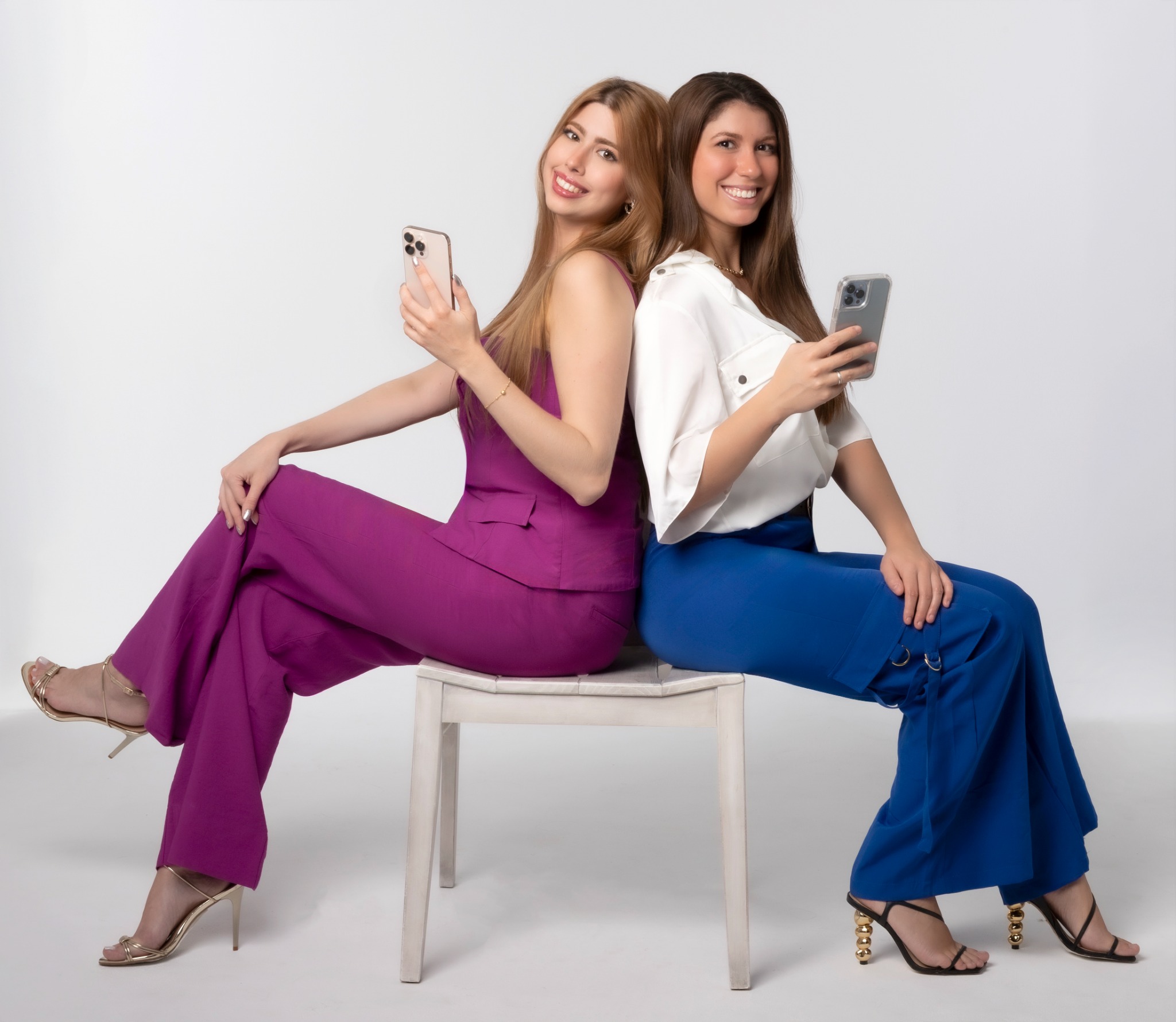 Letícia Franzoi e Stella Gati produzindo conteúdo juntas